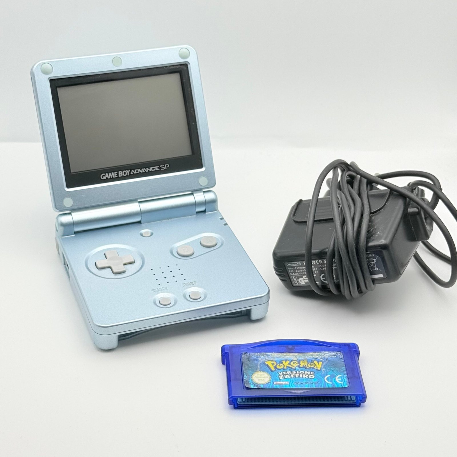 NINTENDO GAME BOY ADVANCE SP + POKÉMON ZAFFIRO ORIGINALE ITA - OTTIMO STATO