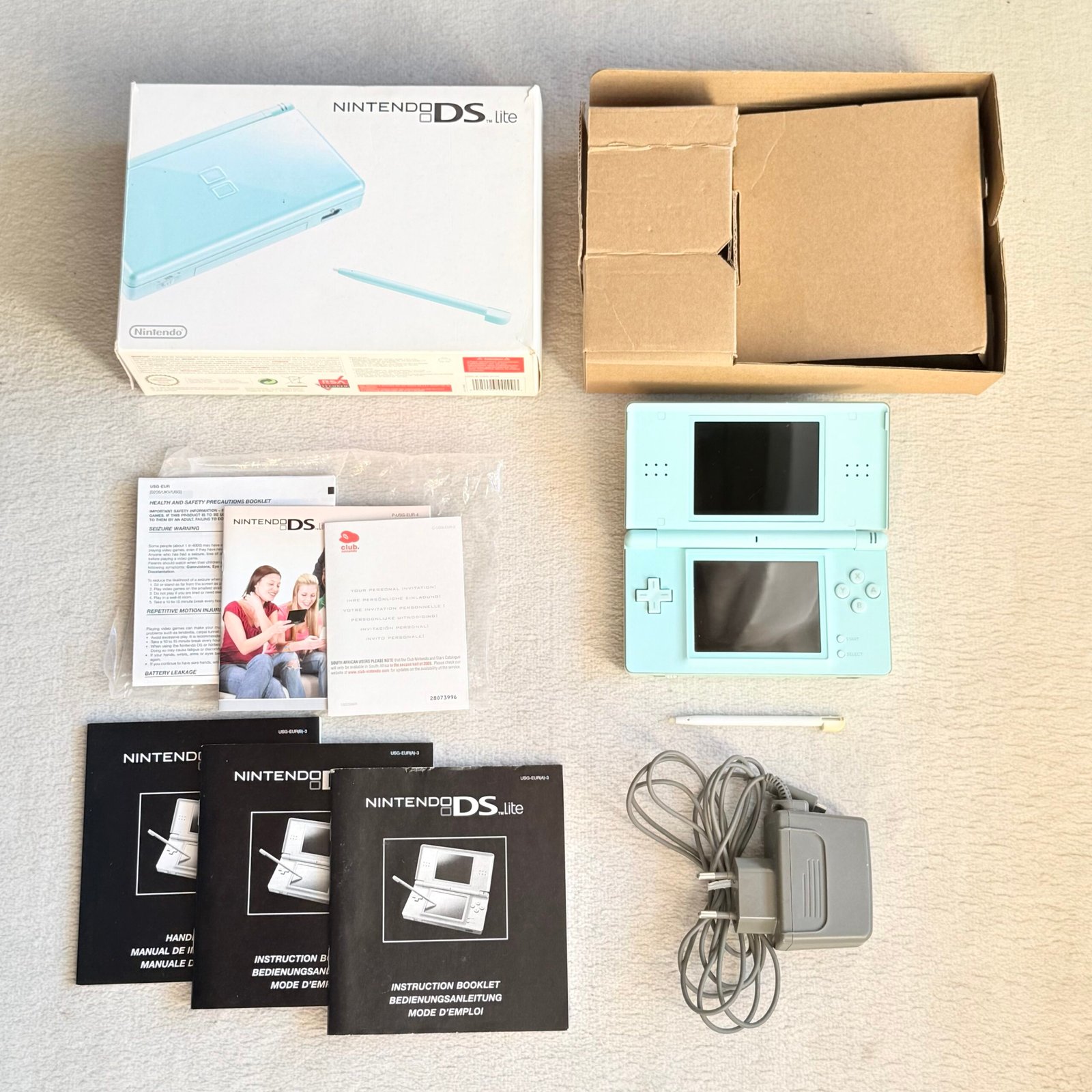 NINTENDO DS LITE AZZURRO - 100% ORIGINALE - BOXATO COMPLETO - OTTIMO