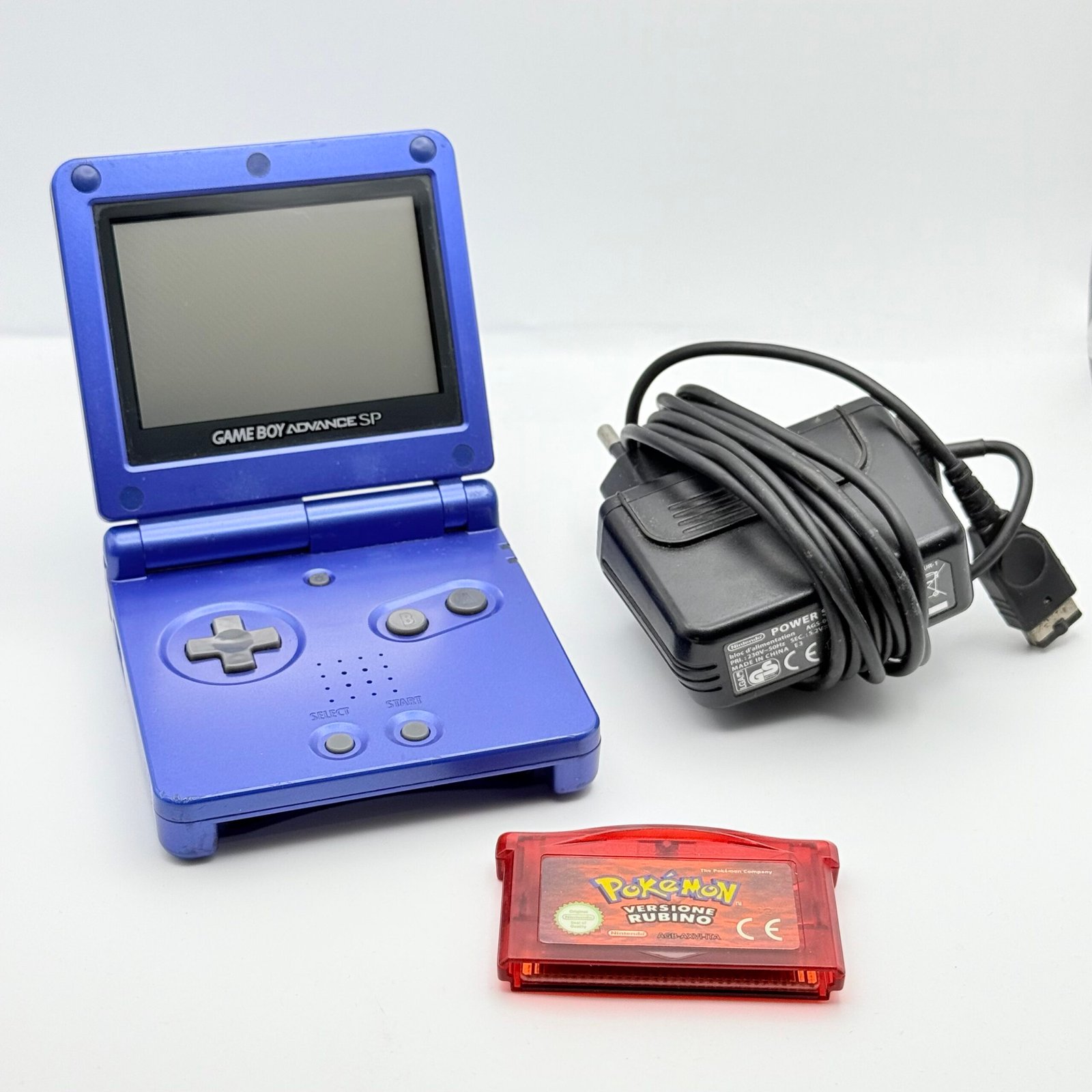 NINTENDO GAME BOY ADVANCE SP + POKÉMON RUBINO ORIGINALE ITA - OTTIMO STATO