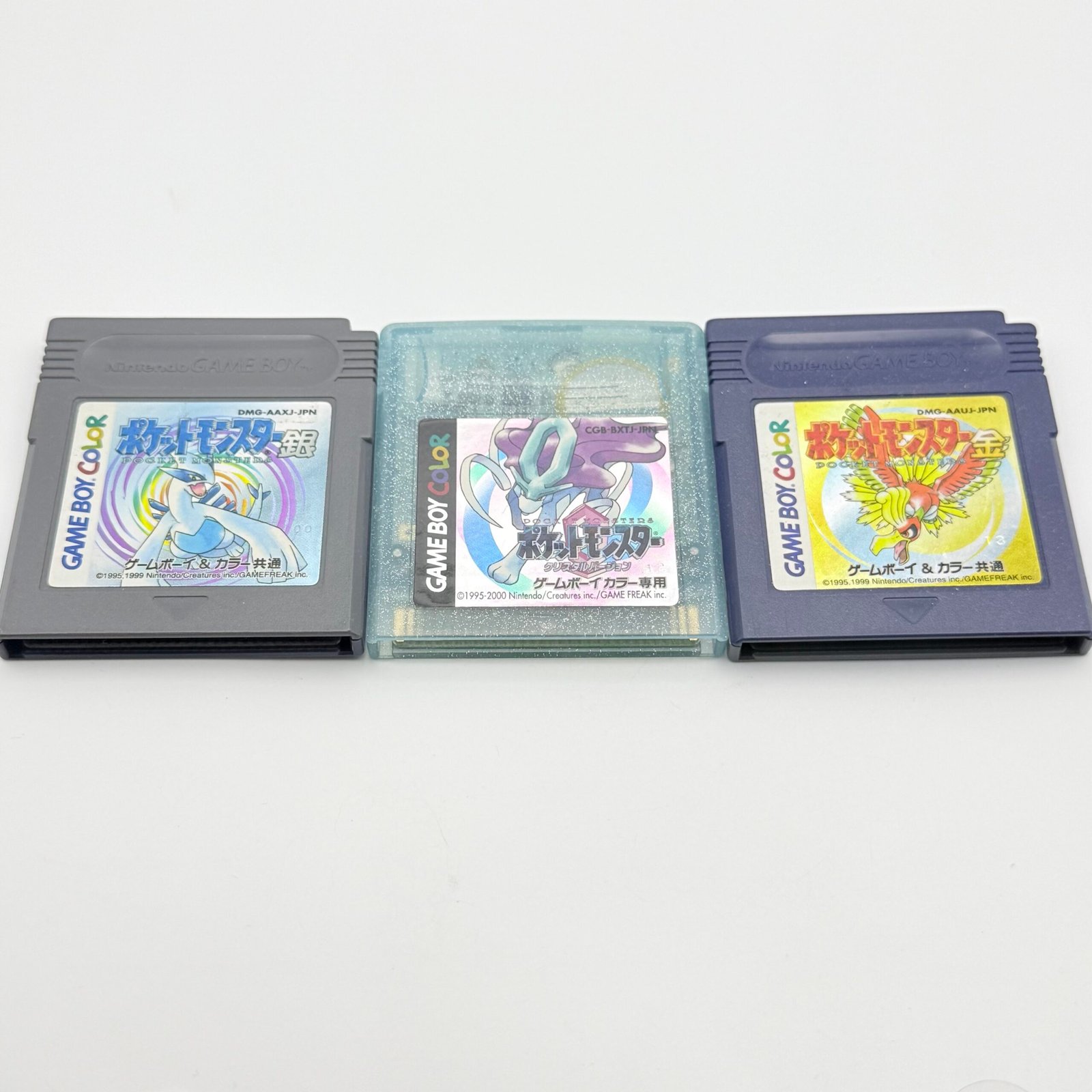 POKÉMON CRYSTAL + SILVER + GOLD JAP NINTENDO GAME BOY - 100% ORIGINALI