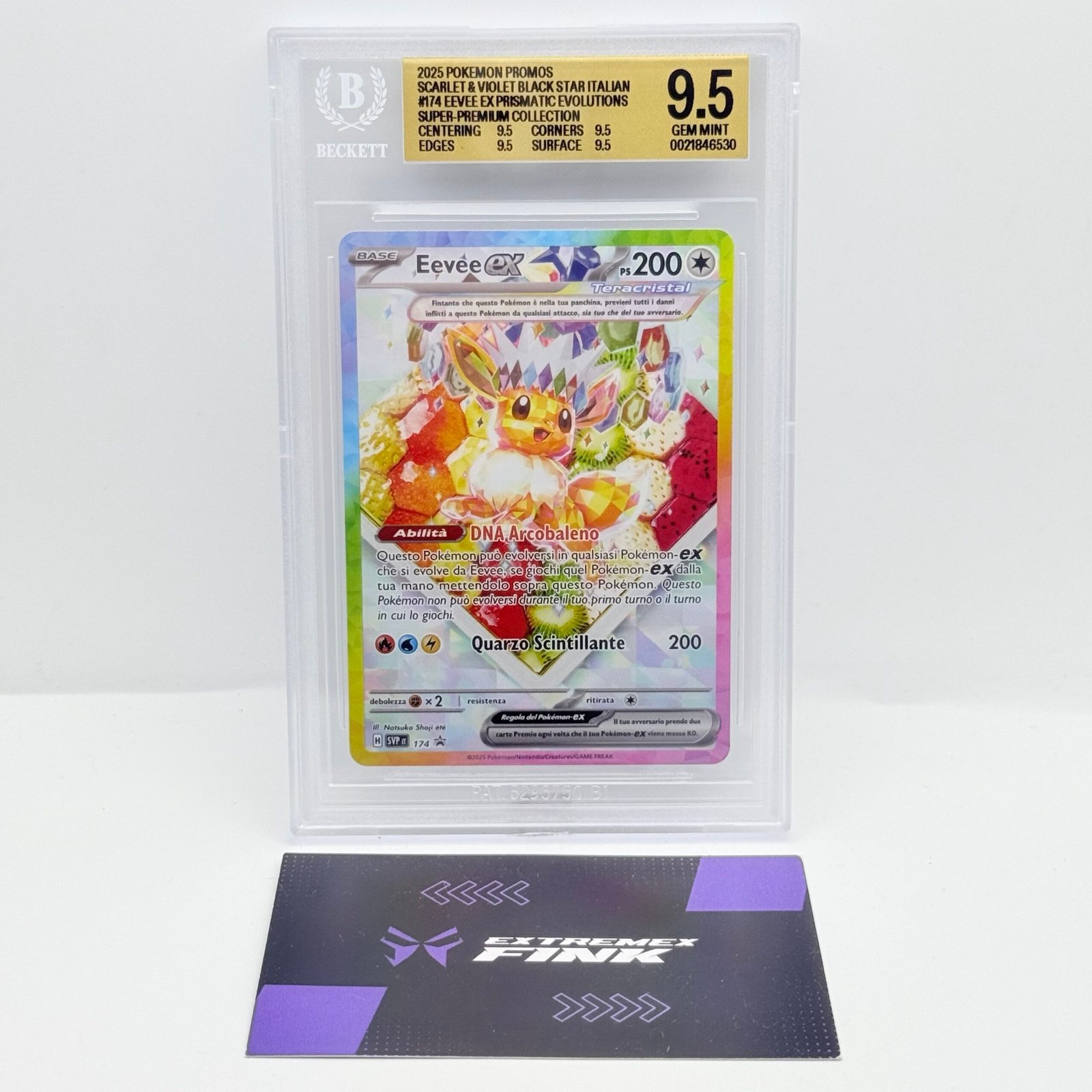 CARTA POKEMON EEVEE PROMO 174 SPC EVOLUZIONI PRISMATICHE ITA - BGS 9,5